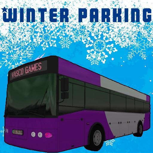 公车冬天停车场 - 3D游戏