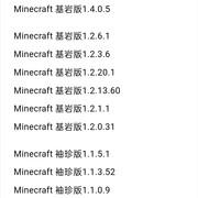 【资源】Minecraft0.1~1.16x版本资源