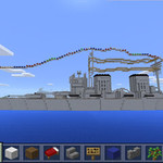 我的世界庞大战舰模型威尔士亲王号战列舰