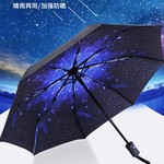 太阳伞女防晒防紫外线雨伞 折叠晴雨两用创意学生韩国女神小黑伞