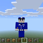 我的世界蓝色警服的警察蜀黍