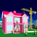 粉红女孩房屋建设