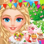 灰姑娘小公主的下午茶 - 兒童甜品制作和女生服裝化妝游戲