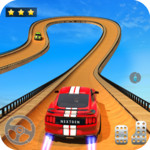 坡道汽车特技赛车 - 极限汽车特技游戏