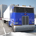 卡车司机3D阿拉斯加冬季道路