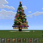 我的世界温馨圣诞节 一键生成大型圣诞树
