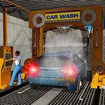 智能洗车服务：加油站停车场 3D Car Wash Games