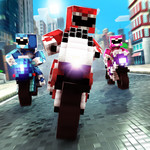 立方体摩托车赛车游戏 - 块摩托賽車摩托游戏修改版