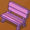 粉色木椅
