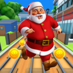 Subway Santa Xmas Surf