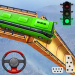 巴士驾驶模拟器新的特技游戏 + 巴士游戏 2021（教练巴士模拟器，巴士特技游戏 + 特技驾驶游戏）
