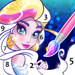 童话公主数字填色 - 画画数字填色童话公主游戏涂鸦