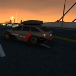 奥迪RS6配上日落