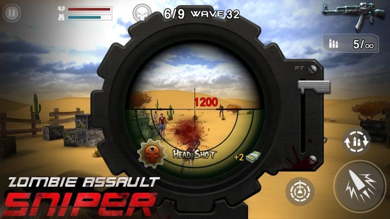 Zombie Assault:Sniper-丧尸突袭：狙击修改版截图2