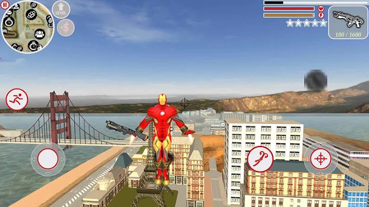 Super Iron Rope Hero - Fighting Gangstar Crime截图3