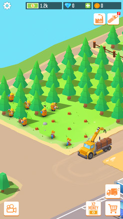 Idle Forest Lumber Inc: Timber Factory Tycoon截图1