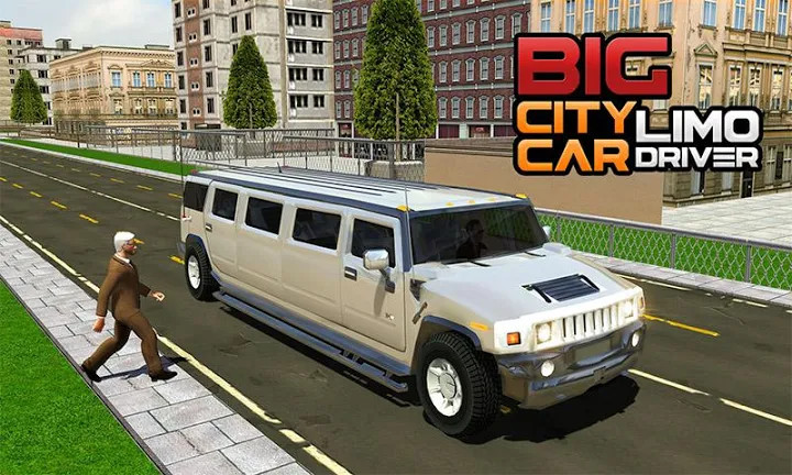 Big City Limo Car Driving Simulator截图1