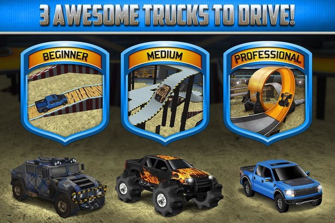 3D Monster Truck Parking Game截图7