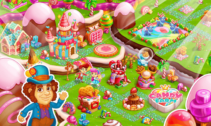 带有 魔法 泡泡 和 益智游戏 的 甜蜜 糖果 农场截图3