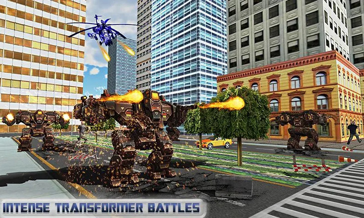 Air Robot Transform Helicopter Battle Revolution截图9