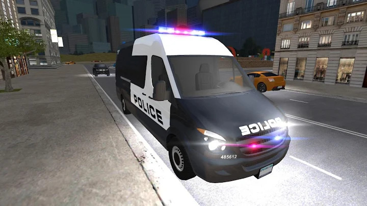 American Police Van Driving: Offline Games No Wifi截图1