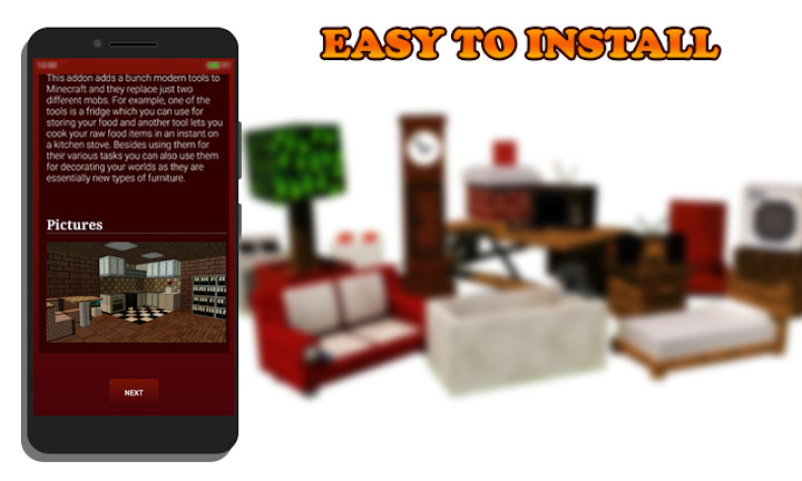 Mod Modern Furniture for MCPE截图3