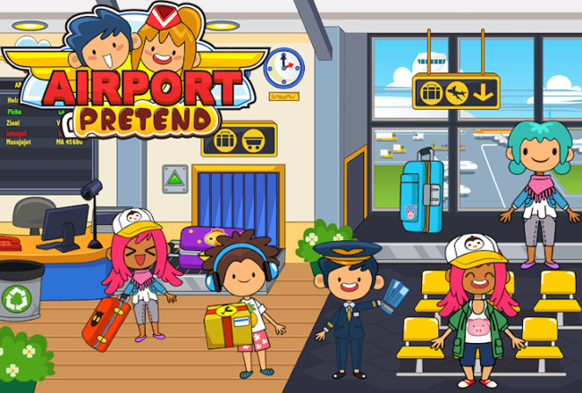 My Pretend Airport - Kids Travel Town FREE截图8