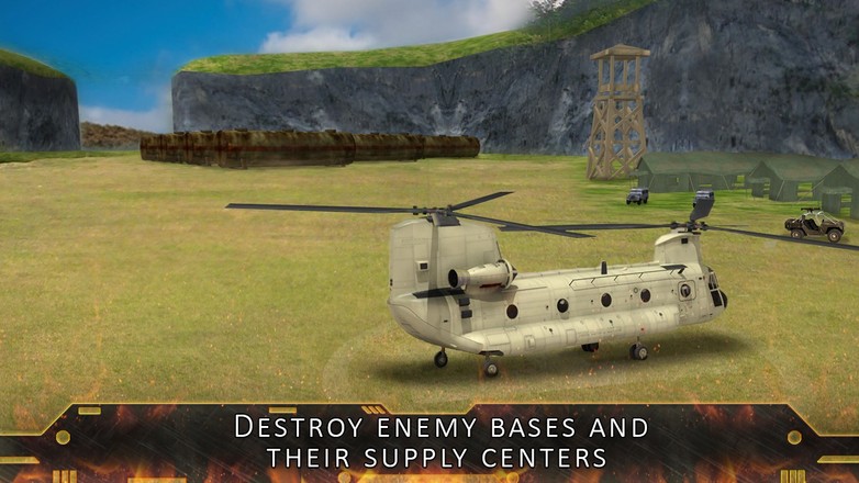 直升机格斗游戏空袭 - 混战截图4