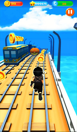 Ninja Subway Surf: Rush Run In City Rail截图4