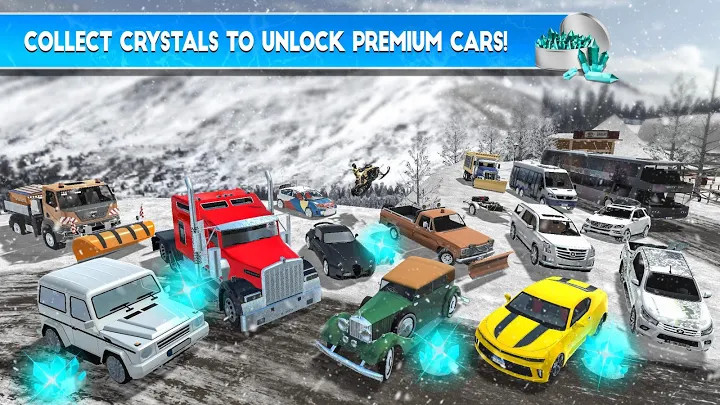 冬季滑雪场：雪地车模拟驾驶修改版截图5