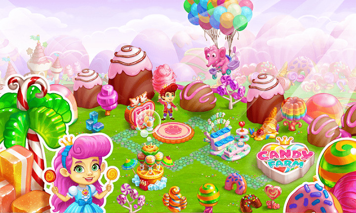 带有 魔法 泡泡 和 益智游戏 的 甜蜜 糖果 农场截图4