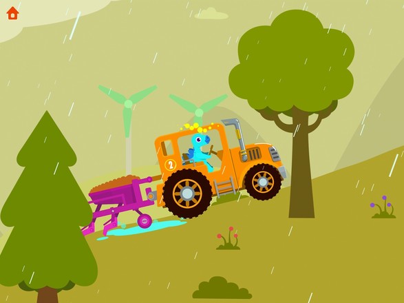 恐龙农场 - 儿童拖拉机模拟游戏截图3