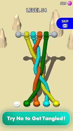 Untangle 3D: Tangle Rope Master - 趣味益智游戏截图4