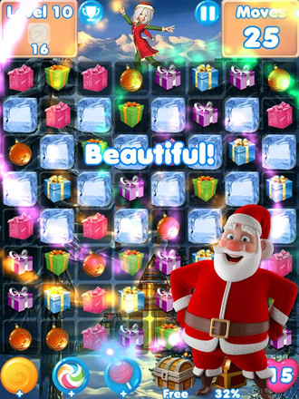 Christmas Games - santa match 3 games without wifi截图4