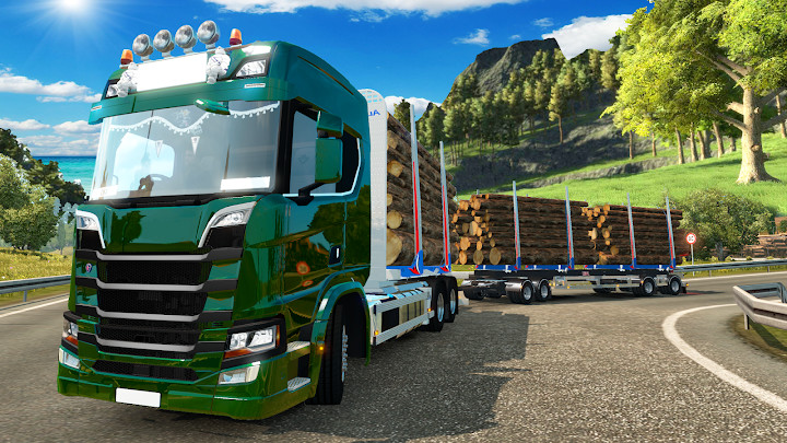 Heavy Logging Cargo Truck Transport Simulator截图4