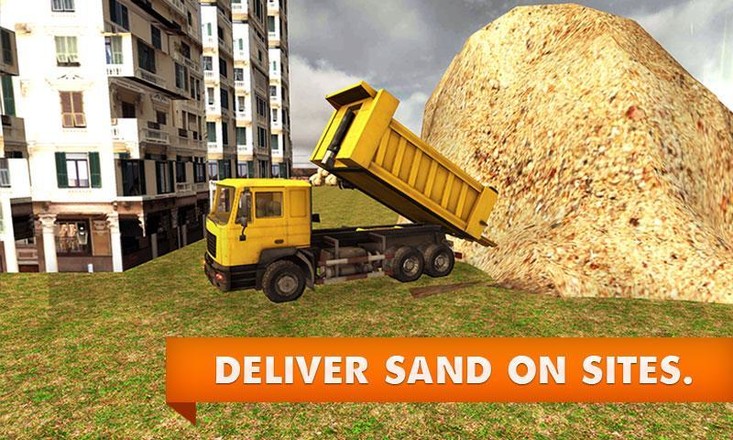 沙挖掘机卡车模拟截图3