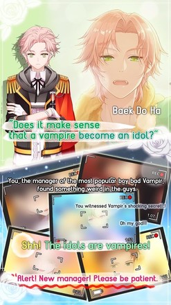 吸血鬼偶像组合: Otome Dating Game截图1