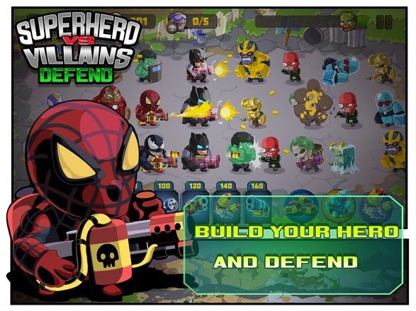 SuperHero VS Villains Defense截图3