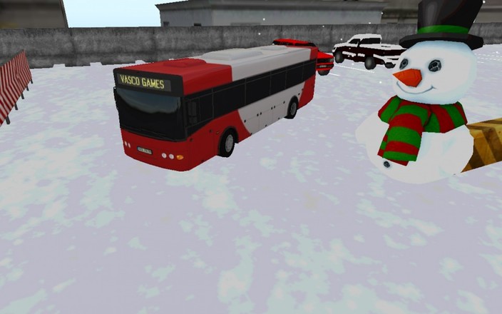 公车冬天停车场 - 3D游戏截图9