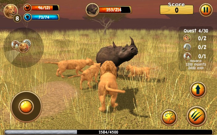 Wild Lion Simulator 3D截图2
