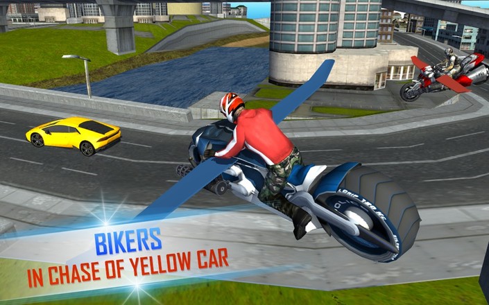 未来的飞行摩托赛车：摩托车骑手攻击截图2