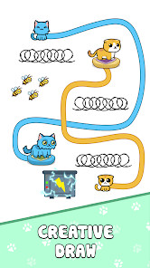 Cat Rush: Draw Puzzle Game截图5