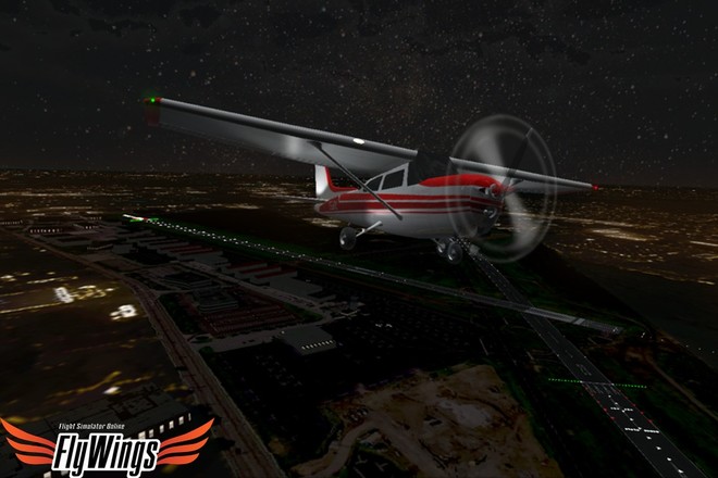 Flight Simulator Night NY Free截图2