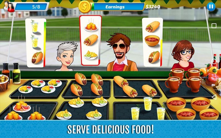 Food Truck Rush Drive & Serve截图7