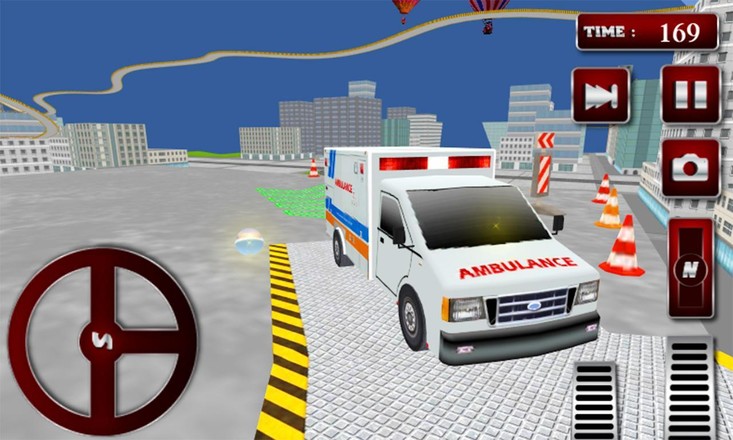 救护车屋顶赛车3D截图2