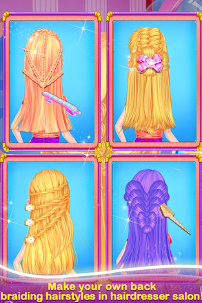 时尚辫子发型沙龙2 - 女孩游戏截图3