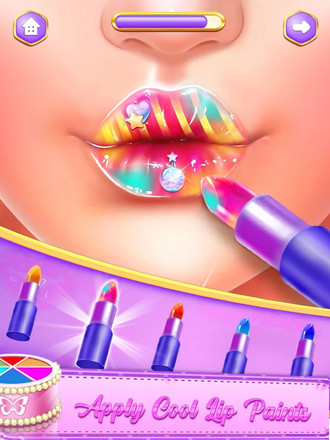 嘴唇艺术-完美口红化妆游戏截图2