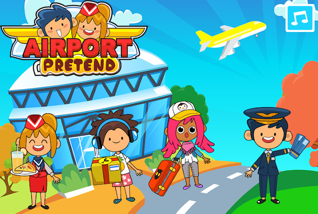 My Pretend Airport - Kids Travel Town FREE截图9