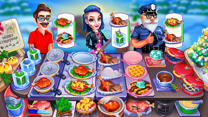 Christmas Cooking : Crazy Food Fever Cooking Games截图4