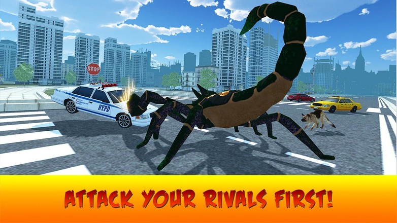 Giant Scorpion Animal Attack People Game截图2